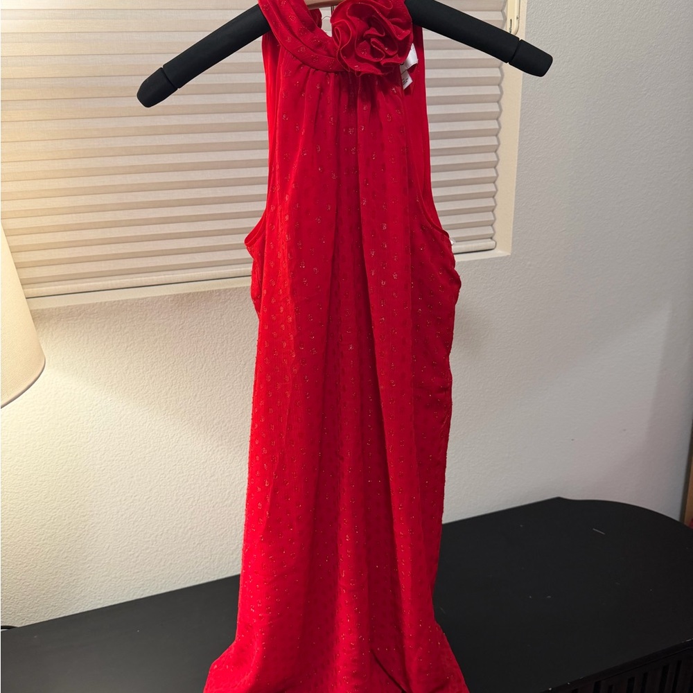 NWT CeCe Vibrant Red Glamour Dress